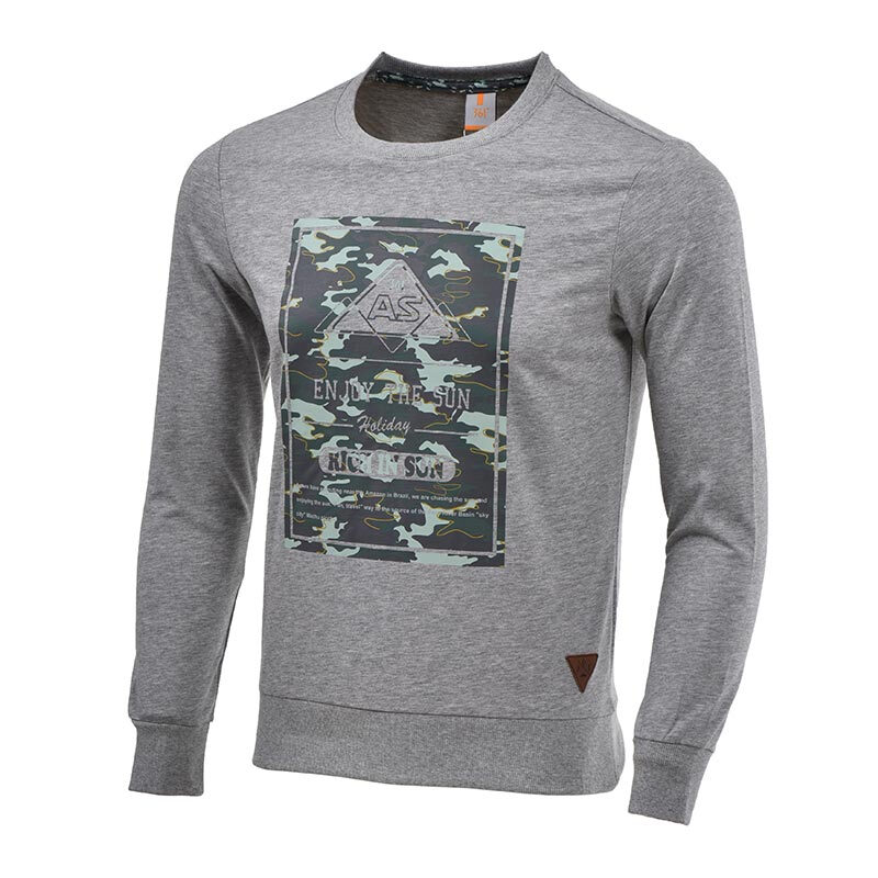 361度男裝2016秋裝新款男士衛衣 舒適運動風，中花灰4XL大碼之選